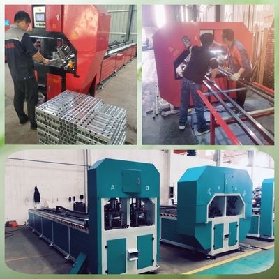 পিএলসি কন্ট্রোল পঞ্চিং সহ 50Hz APESP-100 বৈদ্যুতিক বর্গাকার পাইপ পাঞ্চিং মেশিন